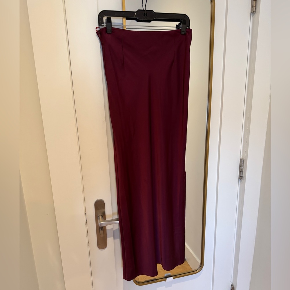 Glamorous Deep Red Maxi Skirt